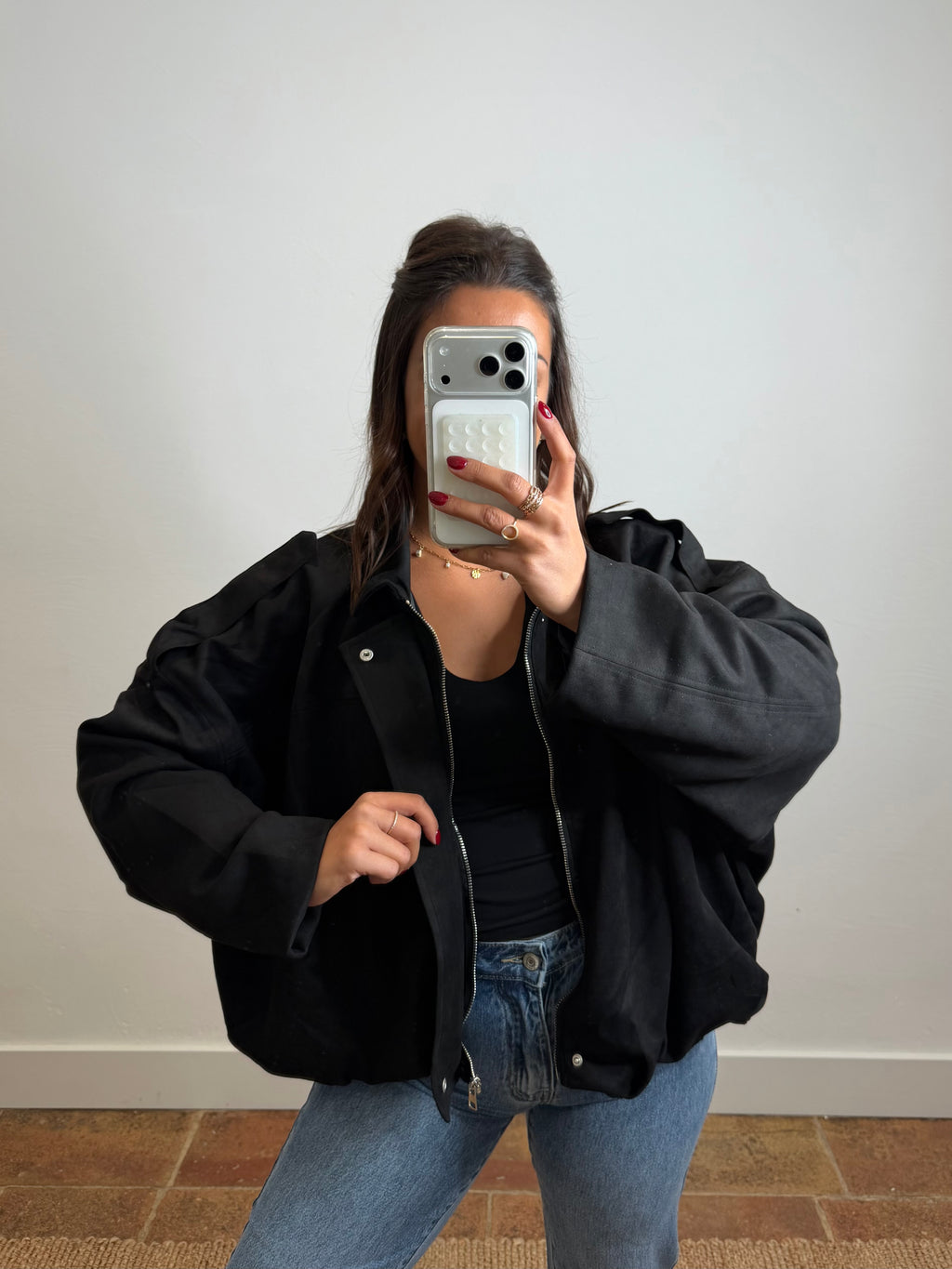 Bomber Cindy - noir