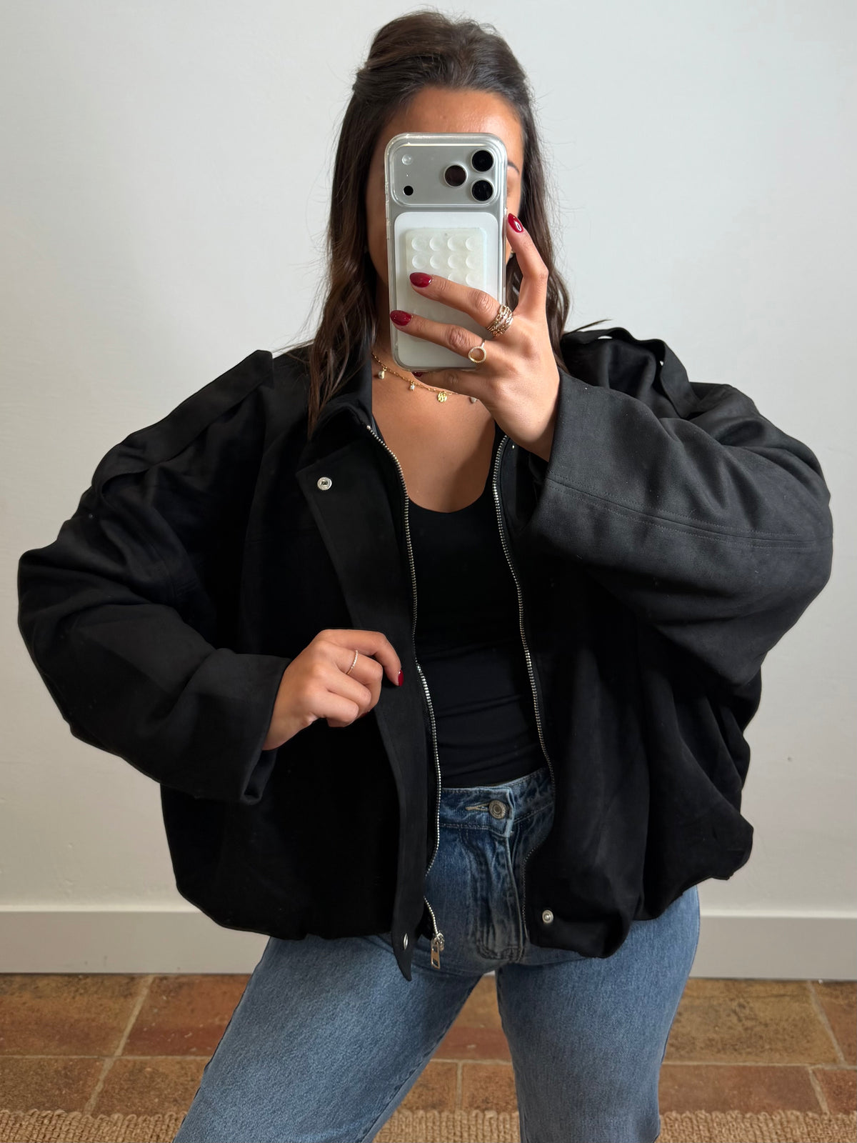 Bomber Cindy - noir