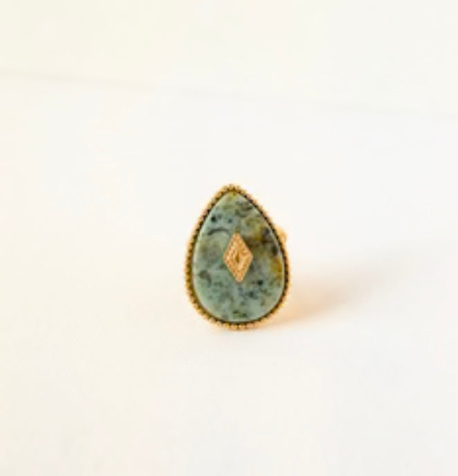Bague Oan - turquoise (bague au majeur)